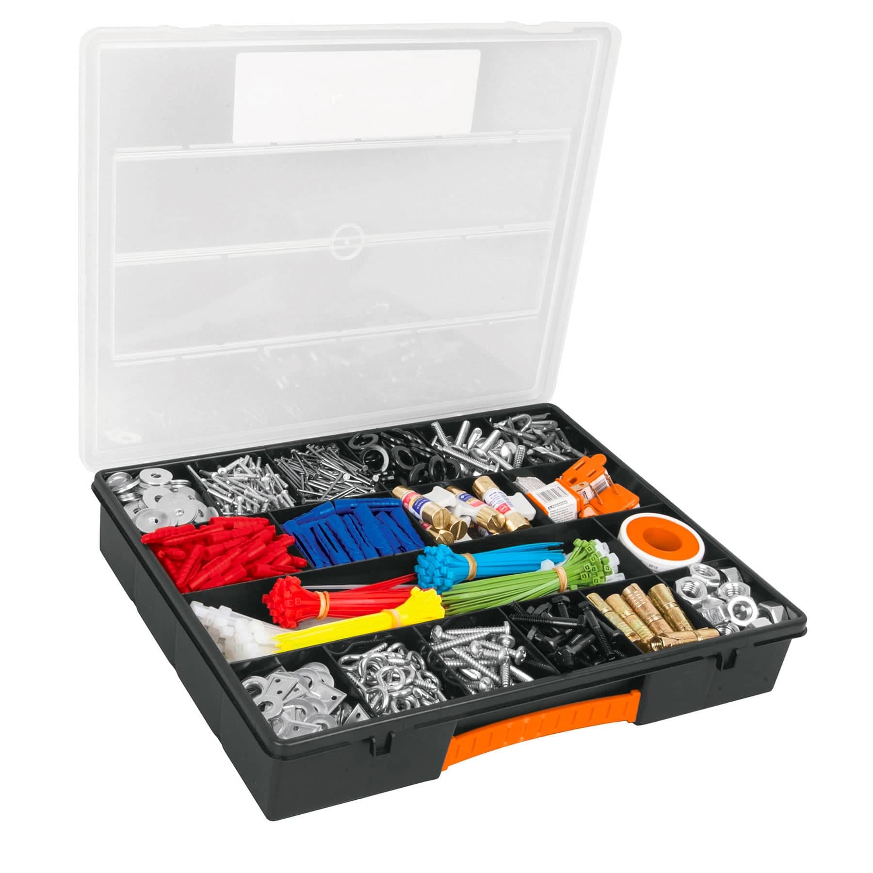 Caja plástica organizador 18 compartimentos – Truper – ORG-18 –